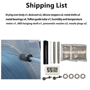 Boîte de rangement et sécheur de filament scellée pour imprimante 3D, compatible TPU, ABS, PLA, Nylon - Product Image 6
