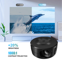 Projecteur portable 4K Android TV Box 2024 Bi LED Laser 1080p Vidéo Smart BT Wi-Fi Hologramme Astronaute 4K Mini 3D Batterie