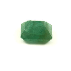 Esmeralda de corte radiante natural sin tratar de alta calidad de Zambia, piedra preciosa verde suelta para joyería, altura del artículo de 8mm - Product Image 2