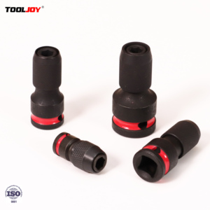Adaptateur de douille à chocs hexagonale 1/4" à carré 1/2" de qualité industrielle TOOLJOY, poignée droite, revêtement noir, <span class=keywords><strong>convertisseur</strong></span> de mandrin de perceuse OEM - Product Image 1