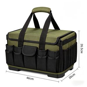 Sac à outils robuste, sac à outils portable de grande capacité et durable pour les charpentiers, les électriciens et les travailleurs de la maintenance - Product Image 5