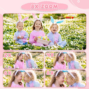 ของขวัญคริสต์มาสวันเกิดเด็กถ่ายวิดีโอดิจิตอล HD ของเล่นพกพาสำหรับเด็กวัยหัดเดิน2นิ้ว8X เซลฟี่กล้อง1080สำหรับเด็กผู้ชายอายุ3-9ปี - Product Image 4