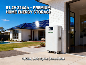Sistem Energi Surya 51.2V 314Ah 16kWh Baterai Terpasang di Dinding dengan Roda - Product Image 2