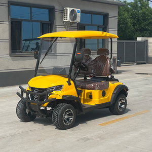 Sièges en cuir de qualité supérieure, imperméables, chariot de golf 2 places en stock, performances à haute vitesse, atteignent jusqu'à 30 km/h pour un déplacement rapide - Product Image 2