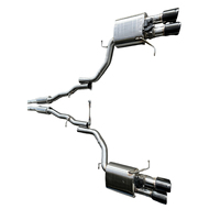 Système d'échappement personnalisé, silencieux de performance en acier inoxydable SS304 pour commande de soupape Cat Back pour BMW Série 5 F10 F18 525 535