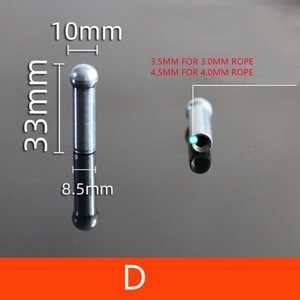 D cavo per palestra terminale rotondo di medie dimensioni assemblare accessori per attrezzature da Fitness ganci per cavi 3.5mm - Product Image 1