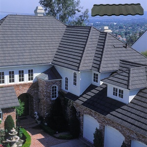 Modern Design Stone Coated Shingles Roofing Tiles Colorful Construction <strong>Masonry</strong> <strong>Material</strong> for Home Use - Product Image 4