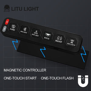 แผงสวิตช์ไร้สายสำหรับรถยนต์ เรือ 12V-24V สำหรับรถออฟโรด UTV ATV เรือ รถบรรทุก 10-30A แผงสวิตช์อเนกประสงค์ 4/6 ปุ่ม - Product Image 4