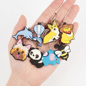 Hot Selling Most Popular Promotional Party Favors Cartoon Cute Customized <b>Keychain</b> Charms for Birthday Gift - Product Image 3
