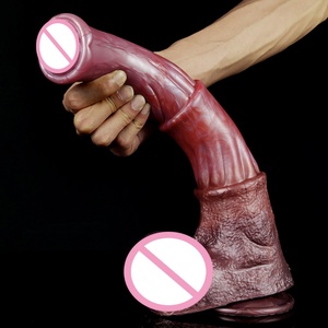 YOCY Big Horse <b>Dildo</b> Silicone Soft Animal Cock Realistic Penis Huge Testis Adult Sex Toys for Women Massage Anal Plug Supplies - Product Image 2