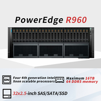 Servidor en rack PowerEdge R960 4U con almacenamiento NAS, IA, GPU, Computación en la nube, virtualización, servidores de centro de datos