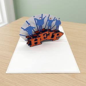 Best Seller Handmade 3D Pop up Angel Theme Custom Offset Printing Vietnam Souvenir Greeting <b>Card</b> New Year - Product Image 3