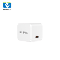 Chargeur GaN NIUBAILE 30W PD 3.0 (version boîte cadeau) Protection ignifuge Port Type-C Prise compatible EU/US/UK/AU Personnalisable