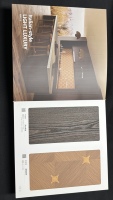 Catalogue d'échantillons de panneaux de meubles en mélamine St.Deer Eco ENF Grade Wood Color Swatch Book avec images de rendu intérieur