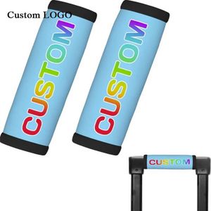 Custom Luggage Handle Wrap in Polyester for Travel Bag Accessories - Product Image 1