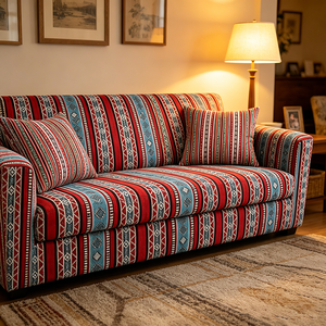 Tela Jacquard Sadu de Estilo Árabe del Medio Oriente, Tapicería de Poliéster Teñido en Hilo de Primera Calidad para Sofá, Patrones Personalizados Disponibles - Product Image 3