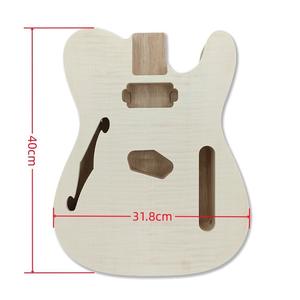 Pièces de corps de guitare en érable et en aulne non finies, source d'usine, bricolage - Product Image 4