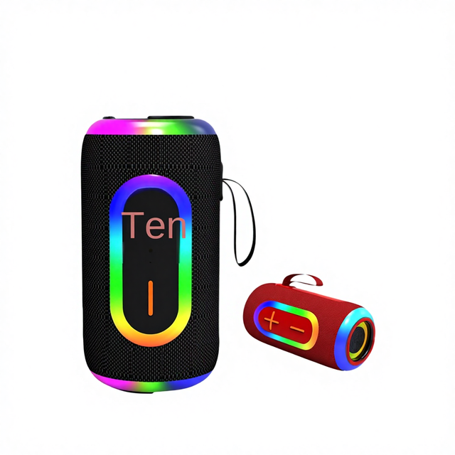 Home Outdoor Wireless for 5.0 Subwoofer RGB LED Lighting Dual Speakers Large Volume Portable Design Memory Card Support