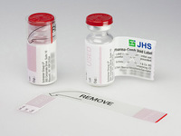 Étiquettes holographiques personnalisées pour flacons, autocollants PET imperméables pour flacons en verre de laboratoire pharmaceutique de 2 ml et 10 ml, anti-contrefaçon