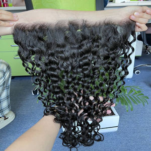 Wholesale Brazilian 100% Virgin Human Hair Extensions HD <b>Lace</b> 13x4 Frontal Deep Wave Weave 8 Inches <b>Lace</b> Front Wig - Product Image 4