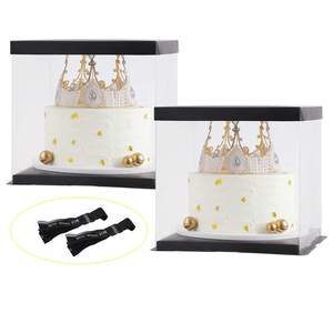 Gran oferta, materiales reciclados, caja de embalaje de flores rígida ecológica portátil transparente, elegante ramo de regalo para el Día de San Valentín - Product Image 4