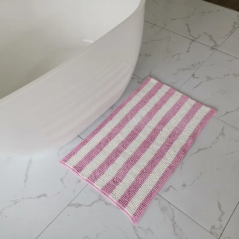 Tapis de sol antidérapant en PVC, nouveau, moquette de bain en microfibre, de Chenille souple, livraison gratuite