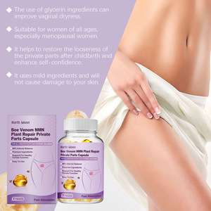 NORTH MOON Cápsulas Corporales Hidratantes para el Cuidado Suave <span class=keywords><strong>de</strong></span> la Mujer, Equilibran la Piel y Reafirman la Vagina, para Uso Doméstico - Product Image 4