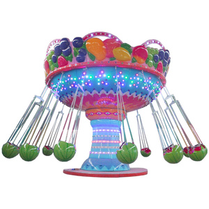 Vente d'usine Fairground enfants pastèque chaise volante kiddie manèges fruits chaise volante tour - Product Image 6