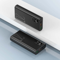 Station d'alimentation portable ultra-mince Gebra Universal 20000mAh, batterie Li-polymère, double port USB et Type-C, charge rapide
