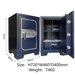 Lớn Xuất Khẩu An Toàn Xác Thực Vân Tay Chống Cháy Chống Trộm Hộ Gia Đình Đơn Vị Nặng Đôi Khóa An Toàn - Product Image 5