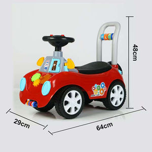 Vélo d'équilibre à 4 roues à <span class=keywords><strong>batterie</strong></span> en plastique avec fonctions de glisse <span class=keywords><strong>pour</strong></span> les tout-petits de 2 à 4 ans - Product Image 4