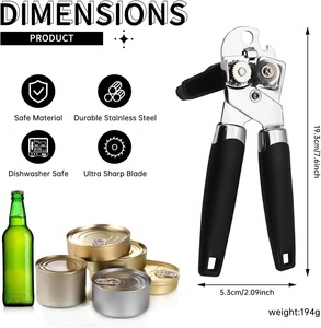 Abrebotellas multifunción Manual portátil al por mayor de fábrica para cerveza abridor de latas de soda de seguridad manual personalizado con logotipo - Product Image 2