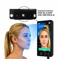 Módulo de Reconocimiento Facial Biométrico Dual BFP353, Binocular, de Bajo Consumo, Alimentado por USB, para Sistema de Control de Acceso Inteligente