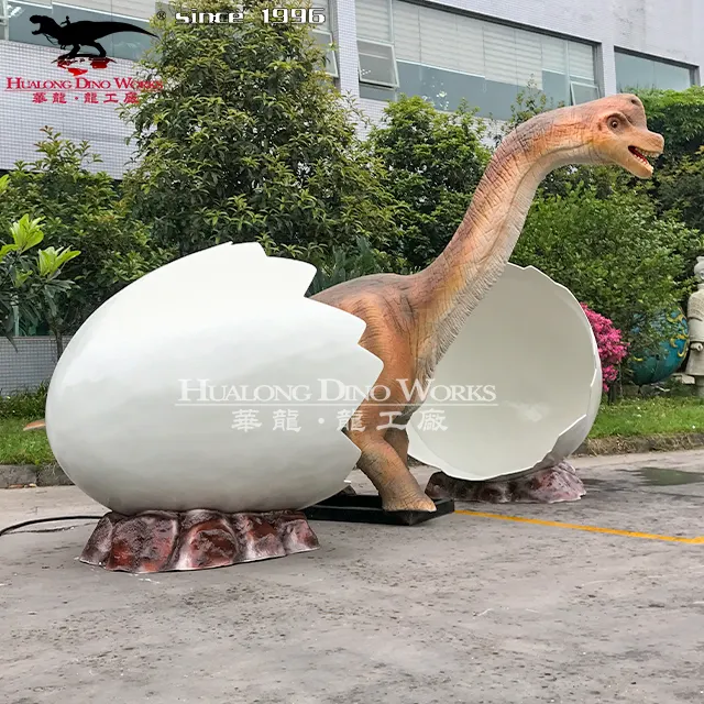 Hualong 디노 Works 맞춤형 새로운 스타일 애니메이션 수제 공룡 라디오 제어 공룡