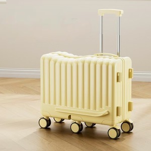 Nouvelle valise à roulettes ABS pour <span class=keywords><strong>enfants</strong></span>, bagage à main 20 pouces en polyester avec fermeture éclair et serrure à combinaison, sac de voyage universel pour <span class=keywords><strong>enfants</strong></span> - Product Image 2