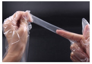 Gants PE jetables emballés individuellement (1 paire/sac) pour salon de coiffure et restaurant personnaliser le service d'impression OEM/ODM bienvenue - Product Image 5