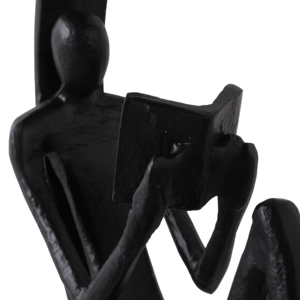 Escultura Moderna de un Lector sobre Base de Mármol, Adorno Decorativo para el Hogar, Oficina, Estante, Baño, Sala de Estar - Product Image 5