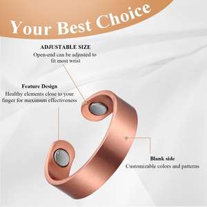 Anillo de Cobre Magnético Ajustable para Dedo del Pie para Artritis con Diseño de Amor, Estilo Vikingo Vintage, Mejora la Circulación Sanguínea, Venta al por Mayor - Product Image 4