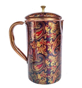 Juego de jarras de cobre puro de primera calidad con acabado de lujo para estilo de mesa vintage y elegancia de alojamiento Precio al por mayor de La India - Product Image 5