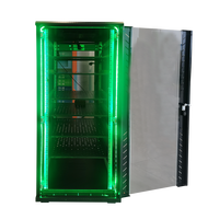 Armoire de serveur 19 pouces 42U pour micro-centre de données, intelligente, intégrée, avec système de confinement au sol, en stock