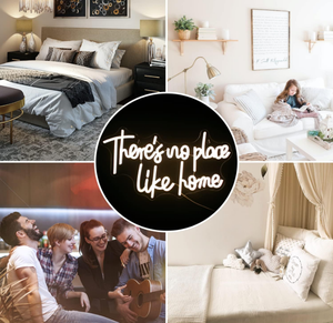 Insegna al Neon '<span class=keywords><strong>Non</strong></span> C'è Luogo Come la Casa' LED Bianco Caldo Alimentata via USB Striscia Luminosa in Acrilico per Parchi a Tema - Product Image 4