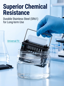 Adattatore per Rack di Colorazione MegaSET Pratico e Resistente alla Corrosione, Accessorio da <span class=keywords><strong>Laboratorio</strong></span> per Lavori di Colorazione di Vetrini Biologici - Product Image 4