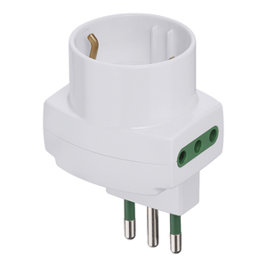 Adaptador S11 2P11 P30, Convertidor de Enchufe Blanco para Uso Europeo - Product Image 1