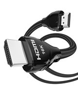 Câble HDMI 2.2 de haute qualité 96 Gbps, prend en charge 16K 60Hz 8K 240Hz 4K 480Hz, câble HDMI en nylon tressé haute vitesse 16k