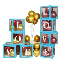 Boîtes à Ballons Populaires pour Décoration de Fête – Boîtes Transparentes Créatives pour Baby Shower – Cadeaux pour Bébé Garçon ou Fille – Vente en Gros et Personnalisation