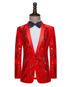 Tenue de performance costume à paillettes pour <span class=keywords><strong>homme</strong></span> pour chanteur sur scène sur mesure pour une boîte de nuit pour costume formel - Product Image 4