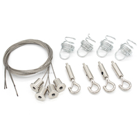 OEM métal fil d'acier câble pince crochet câble pince suspension ensemble pour accrocher panneaux d'affichage lumières