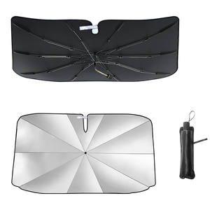 Universal Portable Foldable Windshield <b>Shade</b> Umbrella Spring Structure Adjustable Umbrella Handle for Any Car - Product Image 1