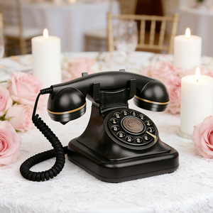Libro de Visitas de Audio Estilo Antiguo para Bodas y Eventos, Teléfono con Teclado Giratorio Vintage, Función de Grabación de Voz Personalizable - Product Image 5