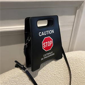 Vendite calde nuovi arrivi divertenti segnali di avvertimento borse a tracolla borse a mano Creative per ragazze e ragazze - Product Image 3